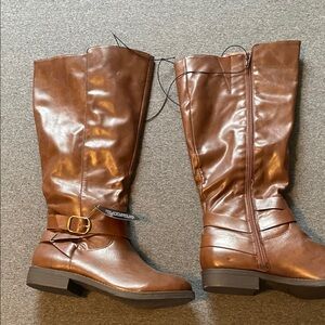 Style & Co. Tan Over the Knee Boots